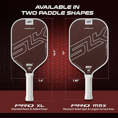 Selkirk Sport SLK Halo Raw Carbon Fiber Pickleball Paddle for Advanced Players | USA Designed | T700, 18k Ultraweave, A