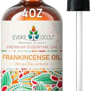 Evoke Occu Frankincense Essential Oil for Discomfort Relief and Skin Care - Reduces Redness and Swelling, 4 Fl Oz | Evo