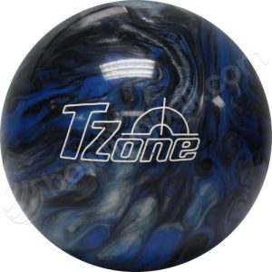 Brunswick TZone Indigo Swirl Bowling Ball for Beginners (Leisure Centers) - Easy Grip, High Pin Count, 10-Pounds