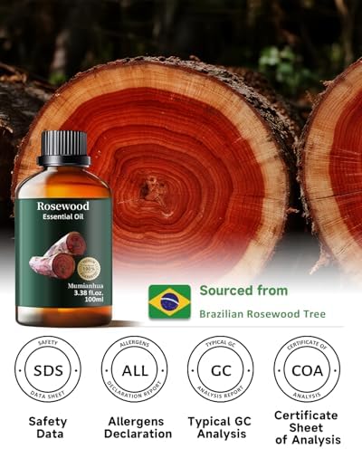 Pure Sandalwood Essential Oil for Aromatherapy and Calm Connection Evening Meditation | Pure Sandalwood Essential Oil f