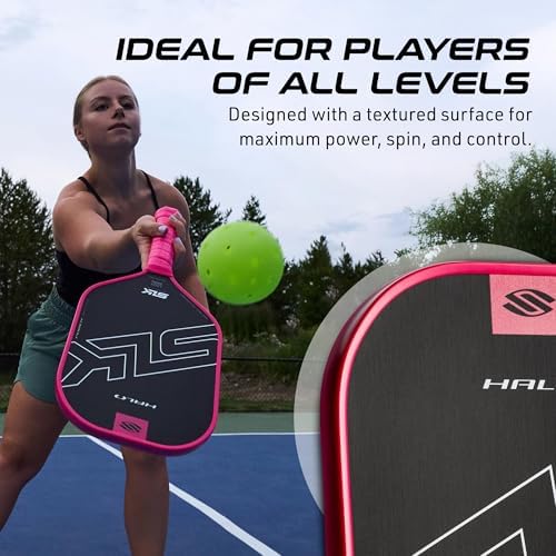 Selkirk Sport SLK Halo Raw Carbon Fiber Pickleball Paddle for Advanced Players | USA Designed | T700, 18k Ultraweave, A