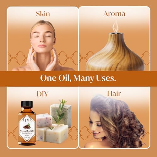 Siva Frankincense Essential Oil - 4 Fl Oz – 100% Natural Boswellia Serrata Oil - for Aromatherapy, Skin Care, and Hair C