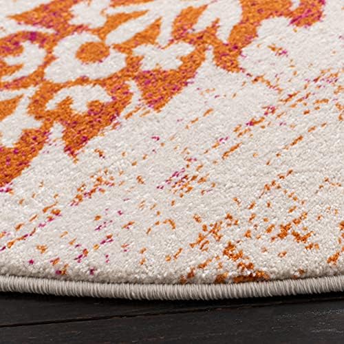 SAFAVIEH Evoke Collection Area Rug - Ivory & Gold, Non-Shedding & Easy Care, Ideal for High Traffic Areas in Living Room - Image 85