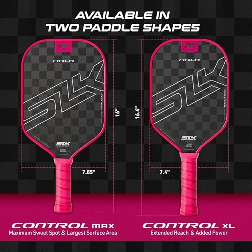 Selkirk Sport SLK Halo Raw Carbon Fiber Pickleball Paddle for Advanced Players | USA Designed | T700, 18k Ultraweave, A