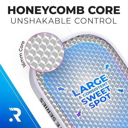 Professional Carbon Fiber Pickleball Paddle for Maximum Control and Power | USAPA Approved 16mm Polymer Core Carbon Fib