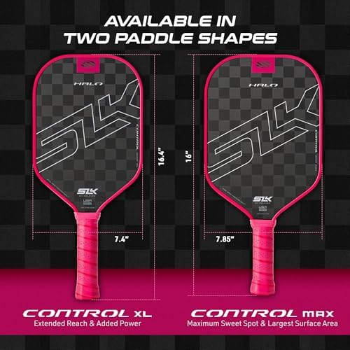 Selkirk Sport SLK Halo Raw Carbon Fiber Pickleball Paddle for Advanced Players | USA Designed | T700, 18k Ultraweave, A