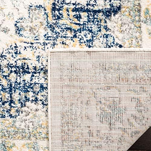 SAFAVIEH Evoke Collection Area Rug - Grey & Gold, Shabby Chic Oriental Medallion Design, Non-Shedding & Easy Care, Perfe - Image 36