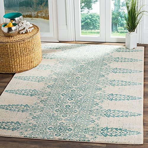 SAFAVIEH Evoke Collection Area Rug - Ivory & Gold, Non-Shedding & Easy Care, Ideal for High Traffic Areas in Living Room - Image 20