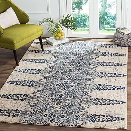 SAFAVIEH Evoke Collection Area Rug - Ivory & Gold, Non-Shedding & Easy Care, Ideal for High Traffic Areas in Living Room - Image 16