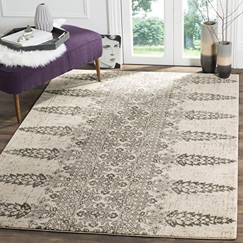 SAFAVIEH Evoke Collection Area Rug - Ivory & Gold, Non-Shedding & Easy Care, Ideal for High Traffic Areas in Living Room - Image 90