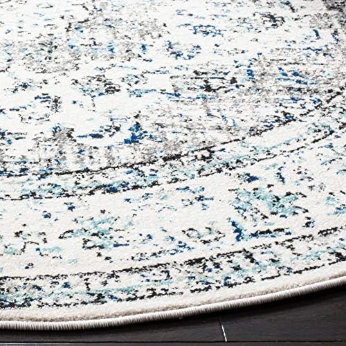 SAFAVIEH Evoke Collection Area Rug - Grey & Gold, Shabby Chic Oriental Medallion Design, Non-Shedding & Easy Care, Perfe - Image 87