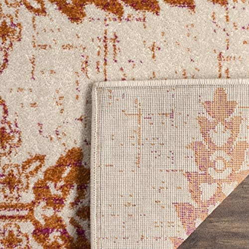 SAFAVIEH Evoke Collection Area Rug - Ivory & Gold, Non-Shedding & Easy Care, Ideal for High Traffic Areas in Living Room - Image 4