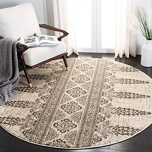 SAFAVIEH Evoke Collection Area Rug - Ivory & Gold, Non-Shedding & Easy Care, Ideal for High Traffic Areas in Living Room - Image 37