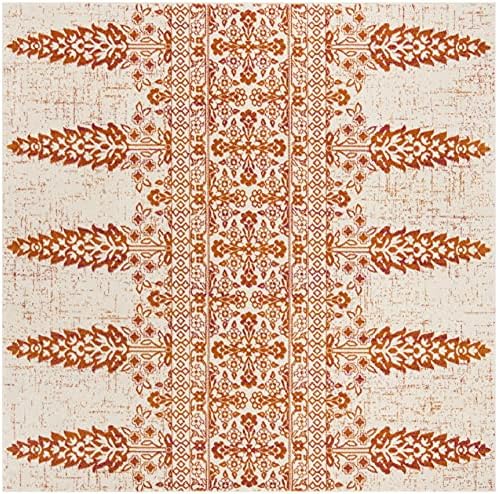 SAFAVIEH Evoke Collection Area Rug - Ivory & Gold, Non-Shedding & Easy Care, Ideal for High Traffic Areas in Living Room - Image 2