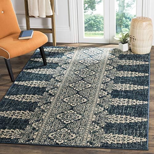 SAFAVIEH Evoke Collection Area Rug - Ivory & Gold, Non-Shedding & Easy Care, Ideal for High Traffic Areas in Living Room - Image 34