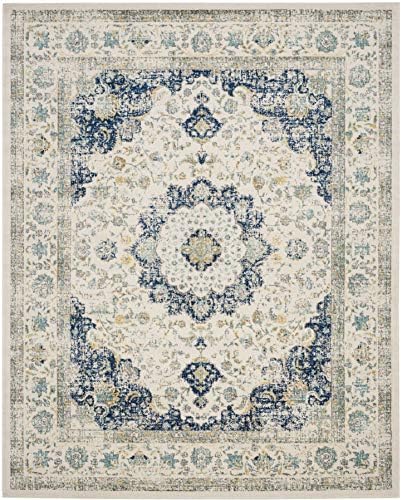 SAFAVIEH Evoke Collection Area Rug - Grey & Gold, Shabby Chic Oriental Medallion Design, Non-Shedding & Easy Care, Perfe - Image 19