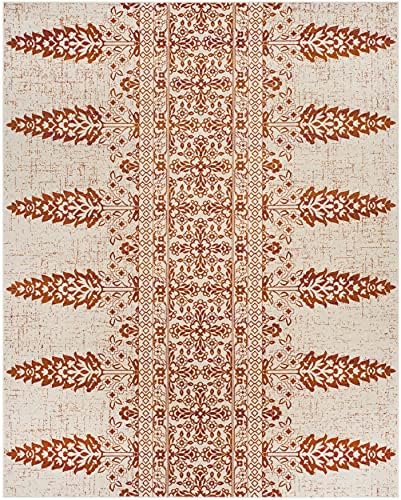 SAFAVIEH Evoke Collection Area Rug - Ivory & Gold, Non-Shedding & Easy Care, Ideal for High Traffic Areas in Living Room - Image 11