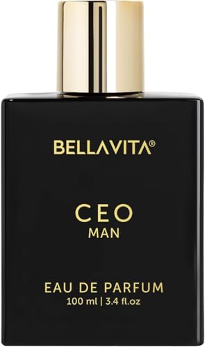BellaVita Men's Long-Lasting Eau De Parfum | Natural Notes for Men | |4 fl.oz | Fresh Perfume | Oriental Fragrance