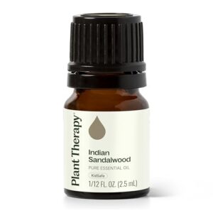 Plant Therapy Sandalwood Essential Oil for Relaxation and Stress Relief | Plant Therapy |5 mL Sandalwood Essential Oil