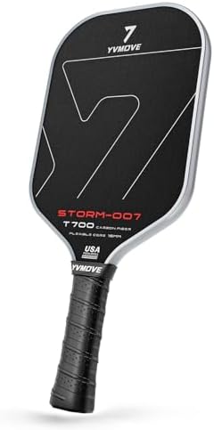 T700 Raw Carbon Fiber Pickleball Paddle for Ultimate Spin & Consistency USAPA ApprovedPremium Pickle Ball Racket with 16