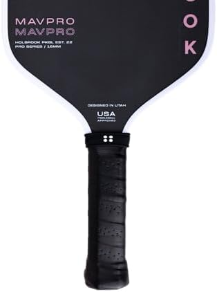 Holbrook Mav Pro |0 Pickleball Paddle: T700 3K Carbon Fiber, Power and Control, Suitable for Experienced Players, USAPA