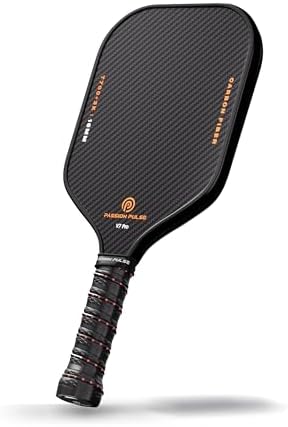V7 Pro Pickleball Paddle - 3K Raw Carbon Fiber, 16mm Polypropylene Core, 3D PulseGrip Handle, Ideal for All Skill Levels