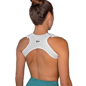 Upper Back Posture Corrector - for Women and Men - Support Brace and Straightener - Rounded Shoulder Alignment - Discree