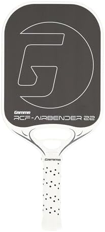 GAMMA RCF Airbender Pickleball Paddle, Raw Carbon Fiber, Shock Absorbing Gel Insert for Smooth Hits | GAMMA RCF Airbend