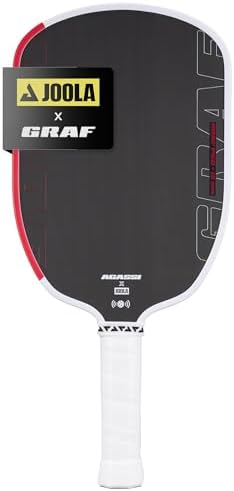 JOOLA Agassi PRO IV 14mm Pickleball Paddle - Carbon Fiber Surface Increases Spin & Control for Experts | JOOLA Agassi P