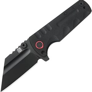 ARTISANCUTLERY Tactical Knife for Men and Outdoor Enthusiasts Normal Size D2 Steel Black PVD Blade Folding Pocket Knife