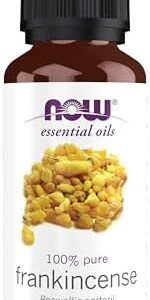 NOW Essential Oils Frankincense Oil, Steam Distilled, 100% Pure Aromatherapy for Relaxation, 1-Ounce | NOW Essential Oi