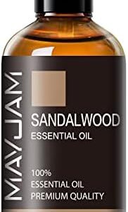MAYJAM Premium Sandalwood Essential Oil 1.01FL.OZ for Diffuser and Candle Making | MAYJAM Sandalwood Oil 30ML/Bottle fo