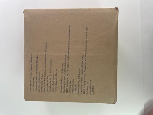 Bamboo Disposable Toothbrush Prepasted Soft Bristles for Travel | Bamboo Toothbrush Prepasted Disposables Oral Hygiene