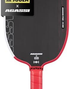 JOOLA Agassi PRO IV 14mm Pickleball Paddle - Carbon Fiber Surface Increases Spin & Control for Experts | JOOLA Agassi P