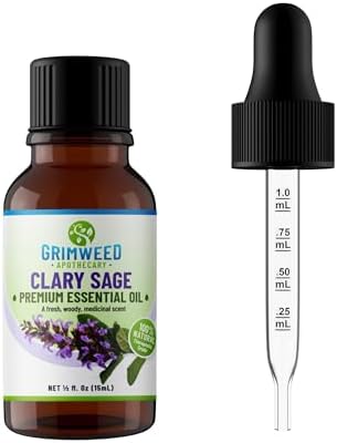 Grimweed Apothecary USDA Organic Cinnamon Essential Oil - Therapeutic Grade - 15mL - Diffuser Oil - 100% All Natural - w