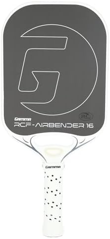 GAMMA RCF Airbender Pickleball Paddle, Raw Carbon Fiber, Shock Absorbing Gel Insert for Smooth Hits | GAMMA RCF Airbend