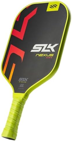 SLK Latitude & Nexus Pickleball Paddles: Graphite Face with SpinFlex Surface for Control and Power | REV-Core+ / SX4 Pol