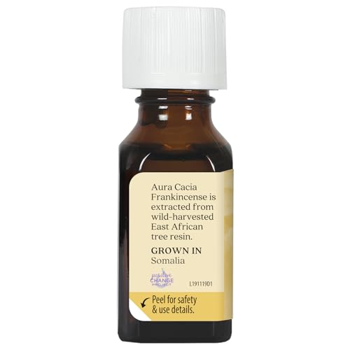 Aura Cacia Sandalwood Essential Oil for Skin Care and Centering Aura Cacia Sandalwood Essential Oil Jojoba Oil 0.5 fl.