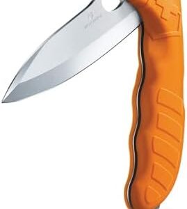 Victorinox Hunter Pro M Large Pocket Knife - Orange, Lock Blade, Lanyard Hole, Pouch Included