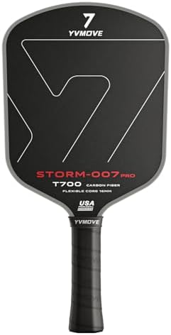 T700 Raw Carbon Fiber Pickleball Paddle for Ultimate Spin & Consistency USAPA ApprovedPremium Pickle Ball Racket with 16
