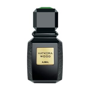 Ajmal Hatkora Wood Unisex Fragrance - Long-Lasting Oriental Citrus & Woody Scent | Dubai Signature Perfume |4 oz / 100 m