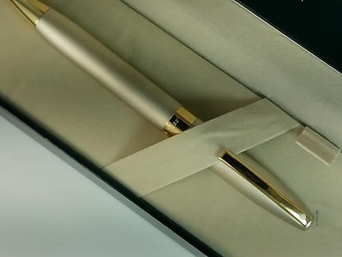 Sheaffer USA-made Legacy Heritage Sandblasted Palladium Barrel 22KT Gold Trim Ballpoint Pen | Sheaffer Legacy Heritage