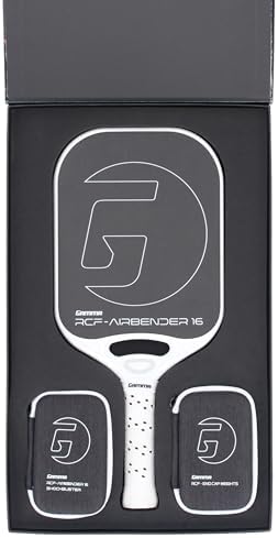 GAMMA RCF Airbender Pickleball Paddle, Raw Carbon Fiber, Shock Absorbing Gel Insert for Smooth Hits | GAMMA RCF Airbend