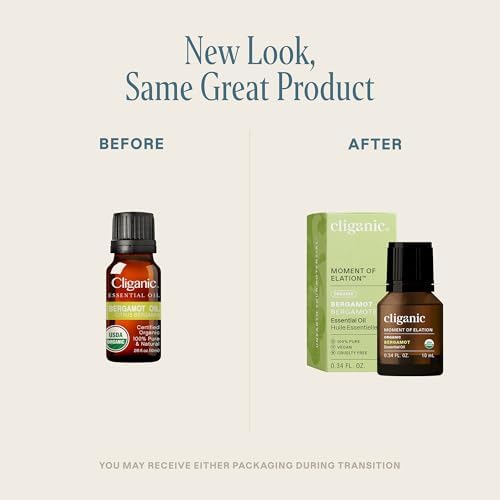 Cliganic Organic Frankincense Essential Oil - Boswellia Serrata, 100% Pure Natural Undiluted, for Stress Relief and Rela