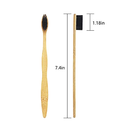 Bamboo Disposable Toothbrush Prepasted Soft Bristles for Travel | Bamboo Toothbrush Prepasted Disposables Oral Hygiene
