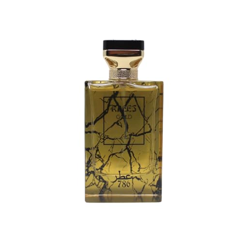 Jo Milano 786 Raees Gold Eau De Parfum Spray for Men - Stylish Aromatherapy, Long-lasting Scent, Versatile Fragrance for