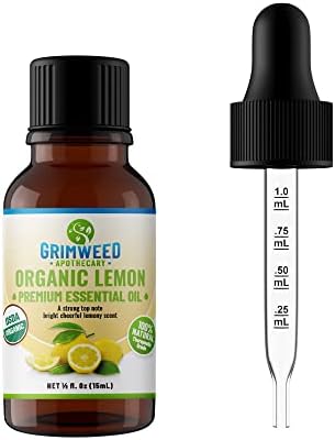 Grimweed Apothecary USDA Organic Cinnamon Essential Oil - Therapeutic Grade - 15mL - Diffuser Oil - 100% All Natural - w