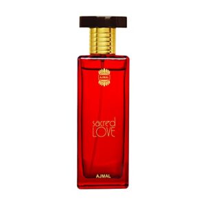 Ajmal Sacred Love Women's Eau de Parfum | Fresh Floral Oriental Scent | Lasts All Day | Made in Dubai | 1.7 oz (50 ml)