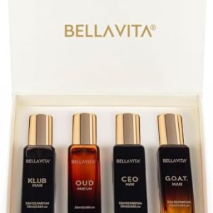 Bella Vita Luxury Long Lasting Perfume Gift Set for Men | Woody, Citrusy, Oud Premium Fragrance Gift Set for Men | Bell