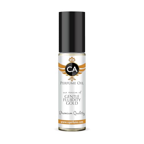 CA Perfume Unisex Gentle Fluidity Gold Fragrance Oil for Women & Men Travel Size TSA Ready Mini Parfum Body Oil Roll-on